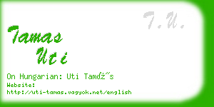 tamas uti business card